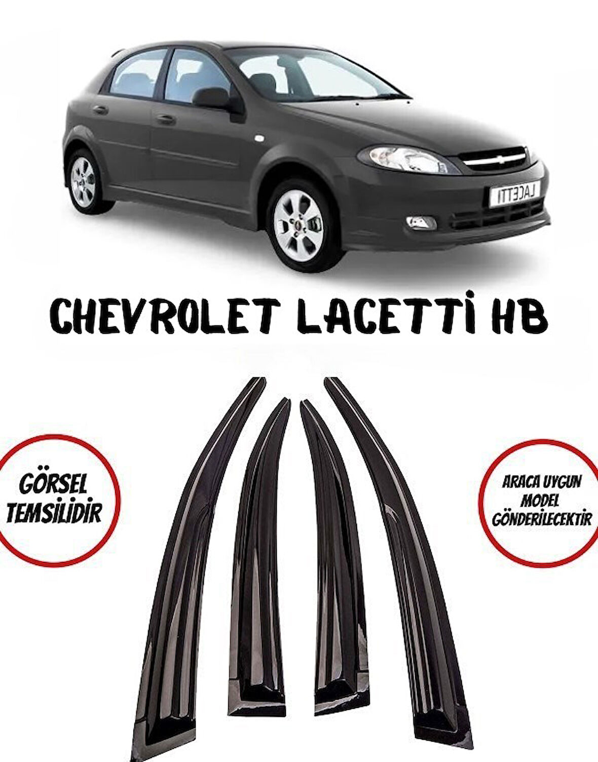 Chevrolet Lacetti Hb 2008 Ve Üzeri Cam Rüzgarlığı 4lü