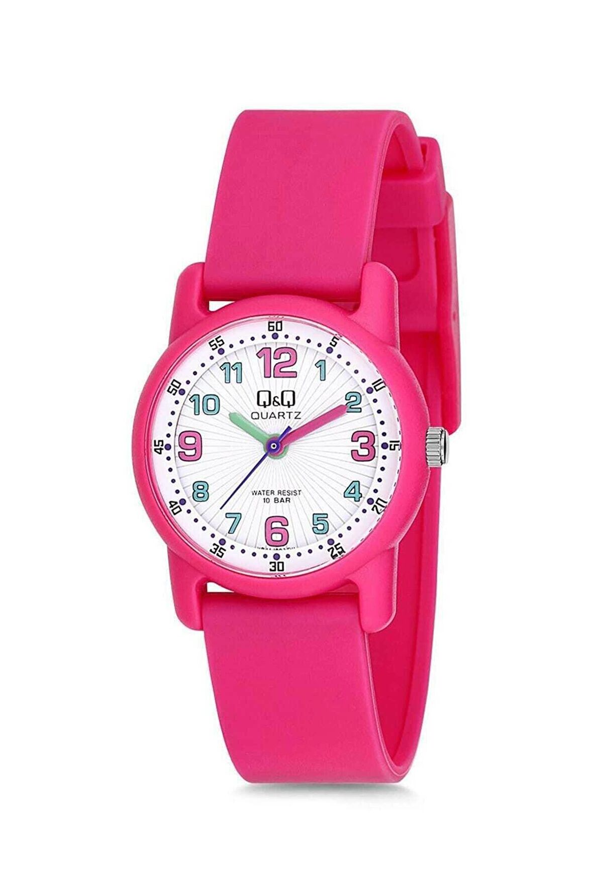 Q Q Unisex Kol Saati 100 Metre Su Geçirmez Pembe VR41J002Y