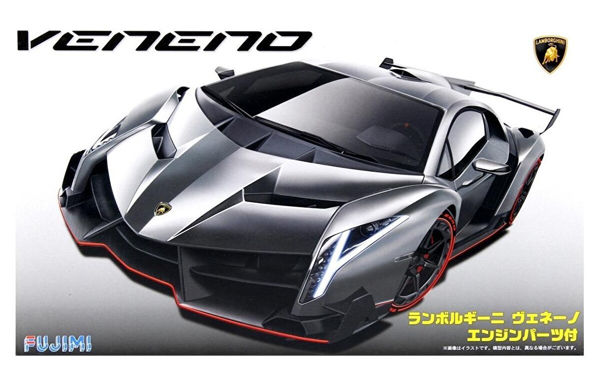 Fujimi Rs-94 1/24 Lamborghini Veneno W/Engine Model Araç Yapım Kiti