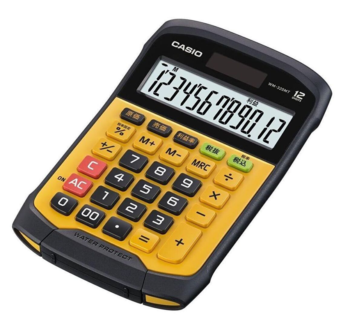 Casio WM-320MT Su ve Toza Dayanıklı 12 Haneli Masa Üstü Hesap Makinesi