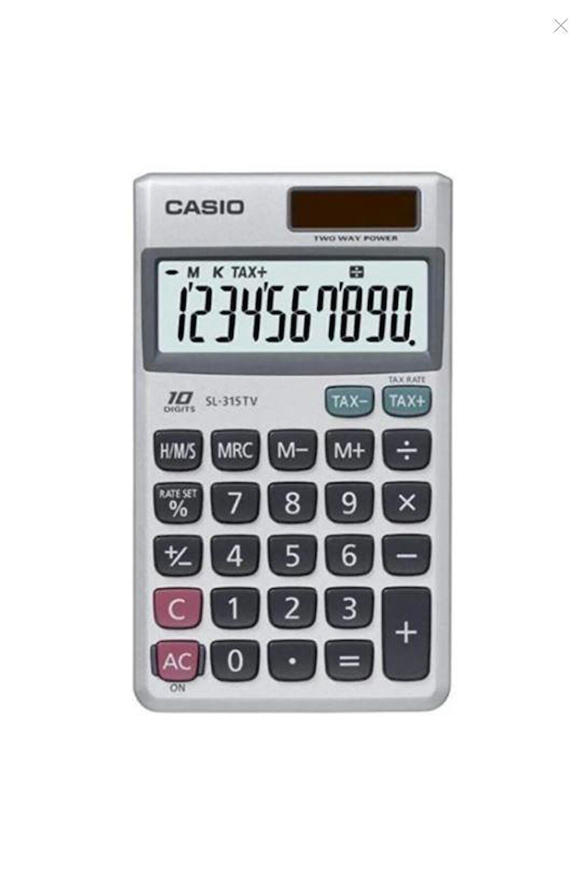 CASIO SL-315TV CEP TİPİ HESAP MAKİNESİ 10 HA 