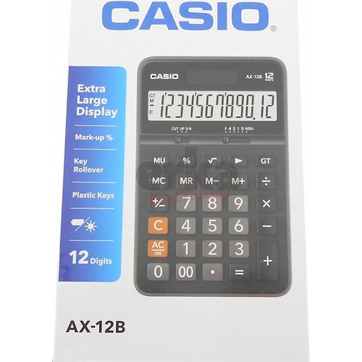 Casio Ax-12B 12 Hane Masaüstü Hesap Makinesi