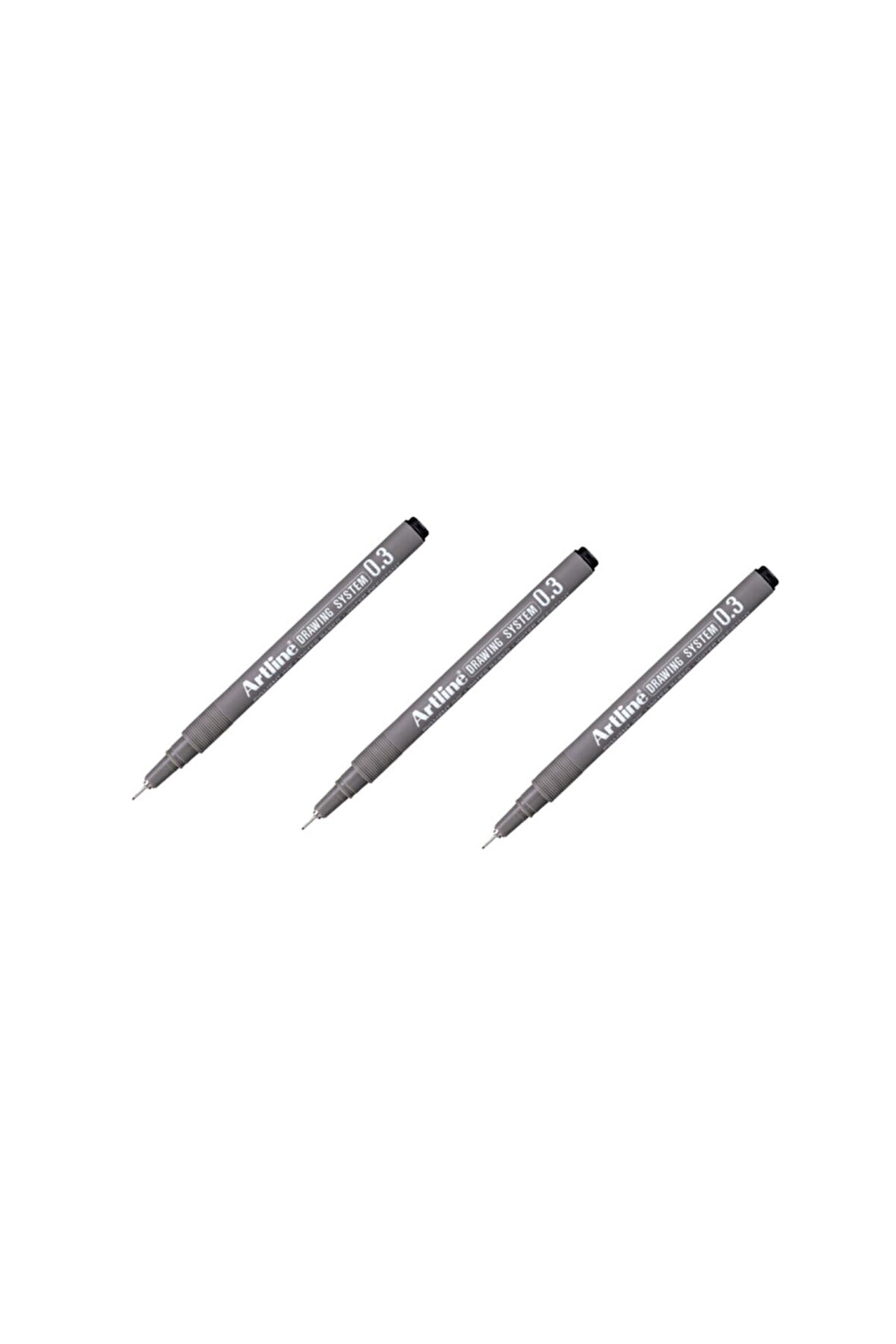 Drawing System Teknik Çizim Kalemi 0.3 Mm Siyah 3 Adet
