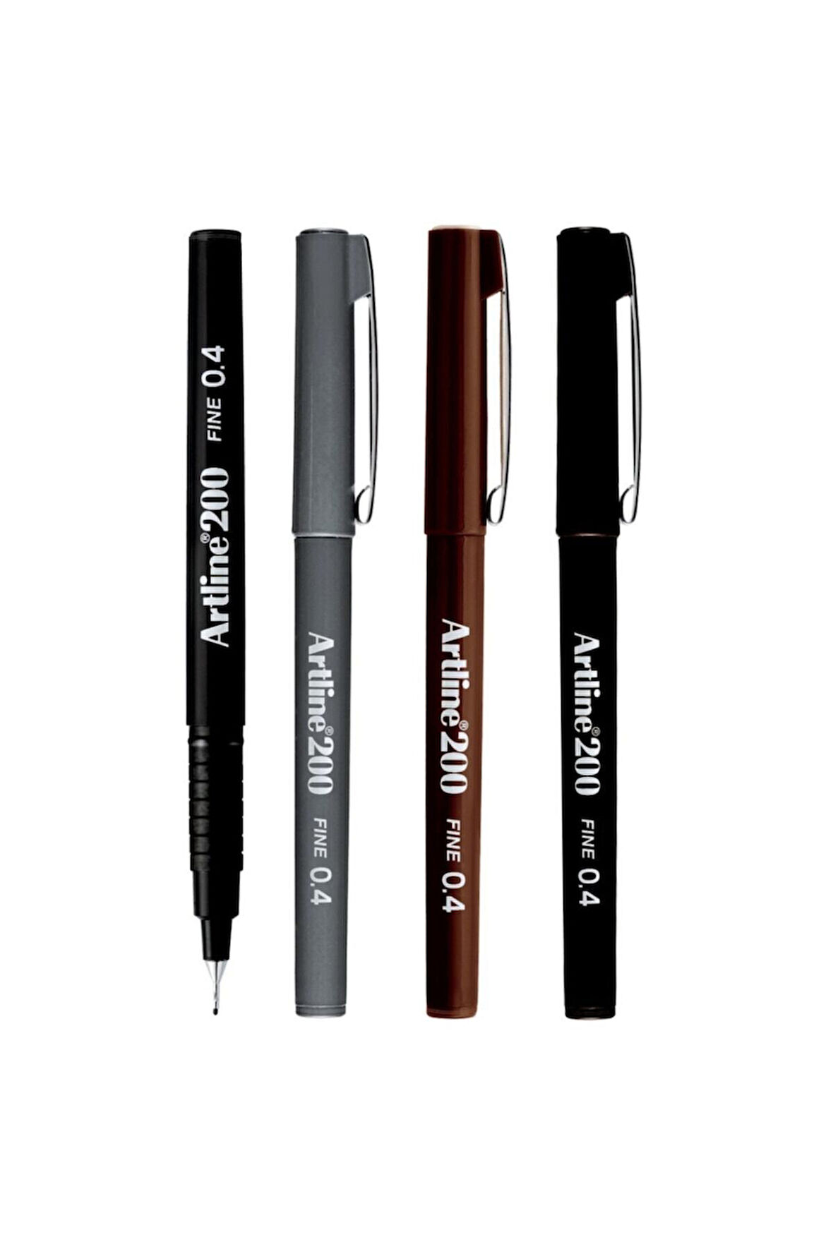 Artline 200N 0.4 mm İnce Uçlu Fineliner Yazı ve Çizim Kalemi 4 Renk