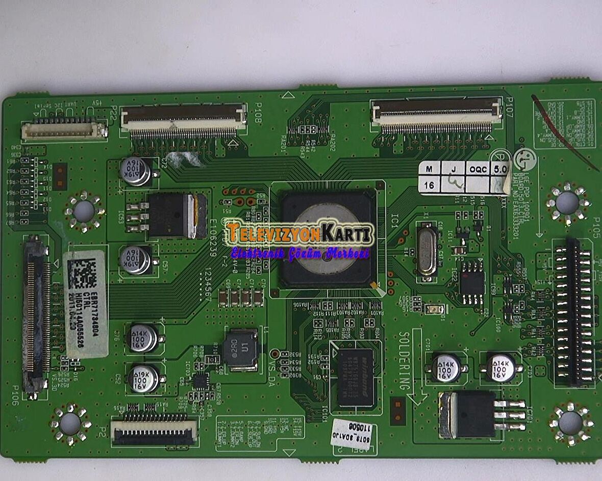 EAX63333201, EBR71734804, 50T3_CTRL, LG 50PW450-ZA, CTRL Board, PDP50T30000