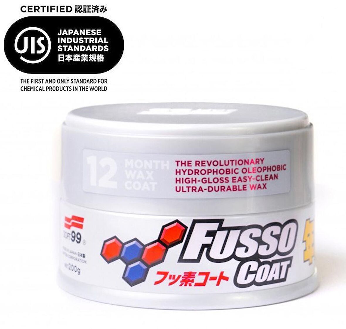 Soft99 Fusso Coat 12 Aylık Wax Açık Renk Avrupa Versiyon 200gr.