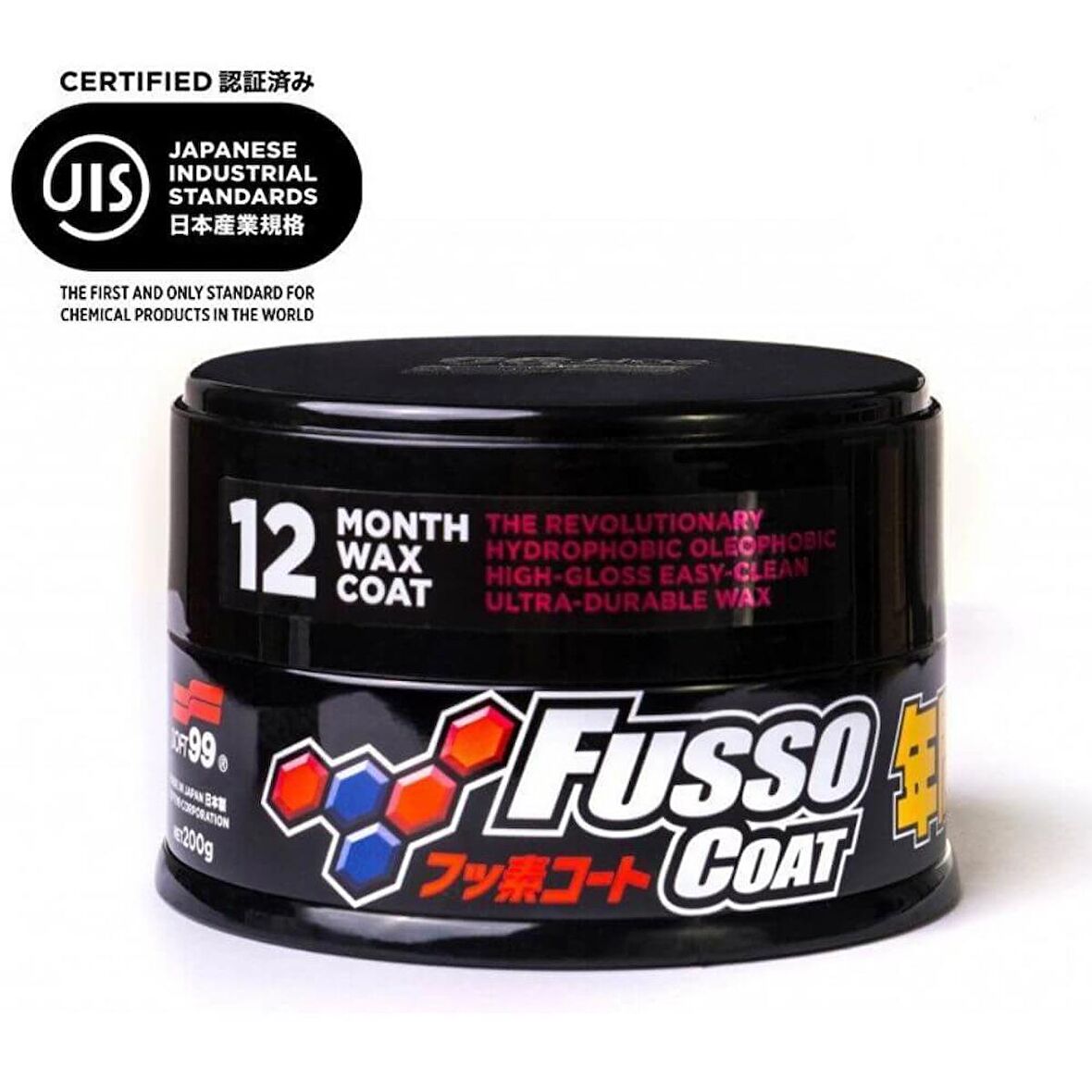 SOFT99 Fusso Coat 12 Aylık Wax Koyu Renk Avrupa Versiyon 200 gr.