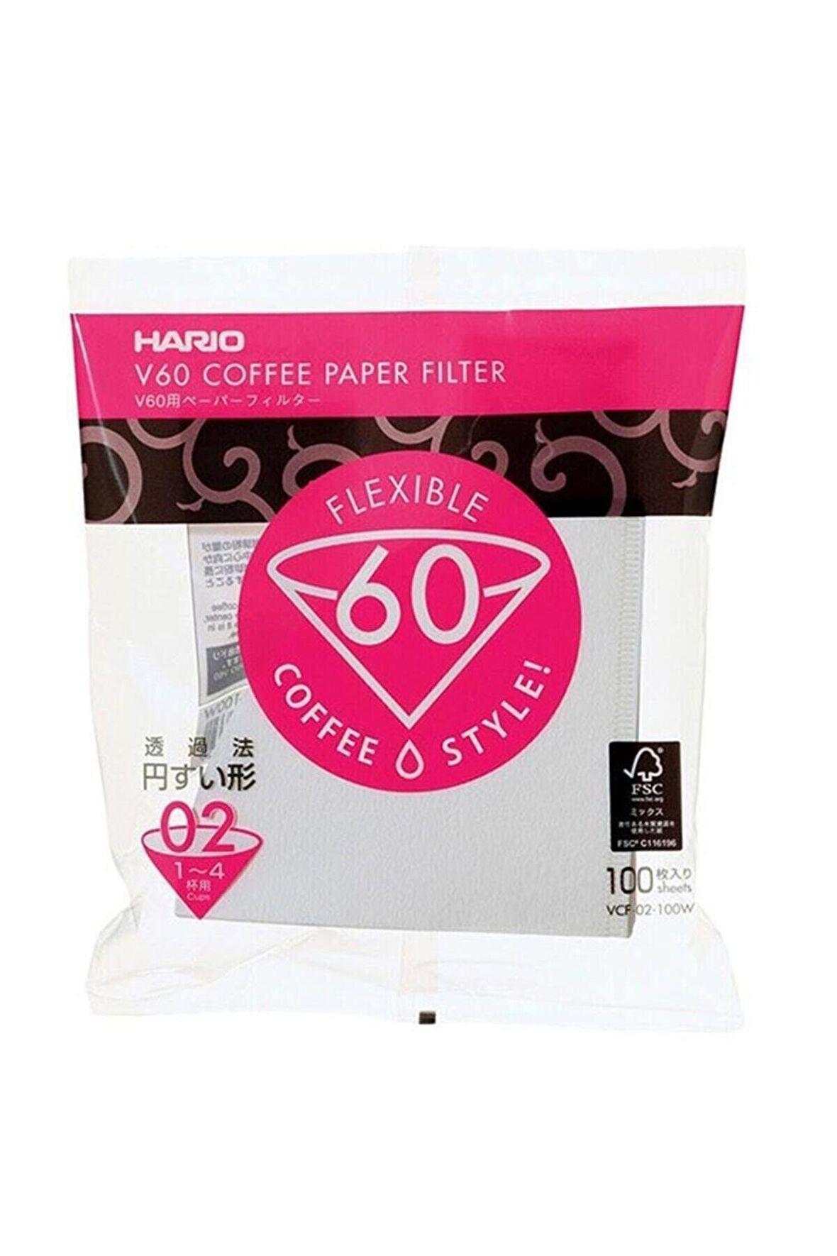 Hario V60 02 Filtre Kağıdı 100 Adet