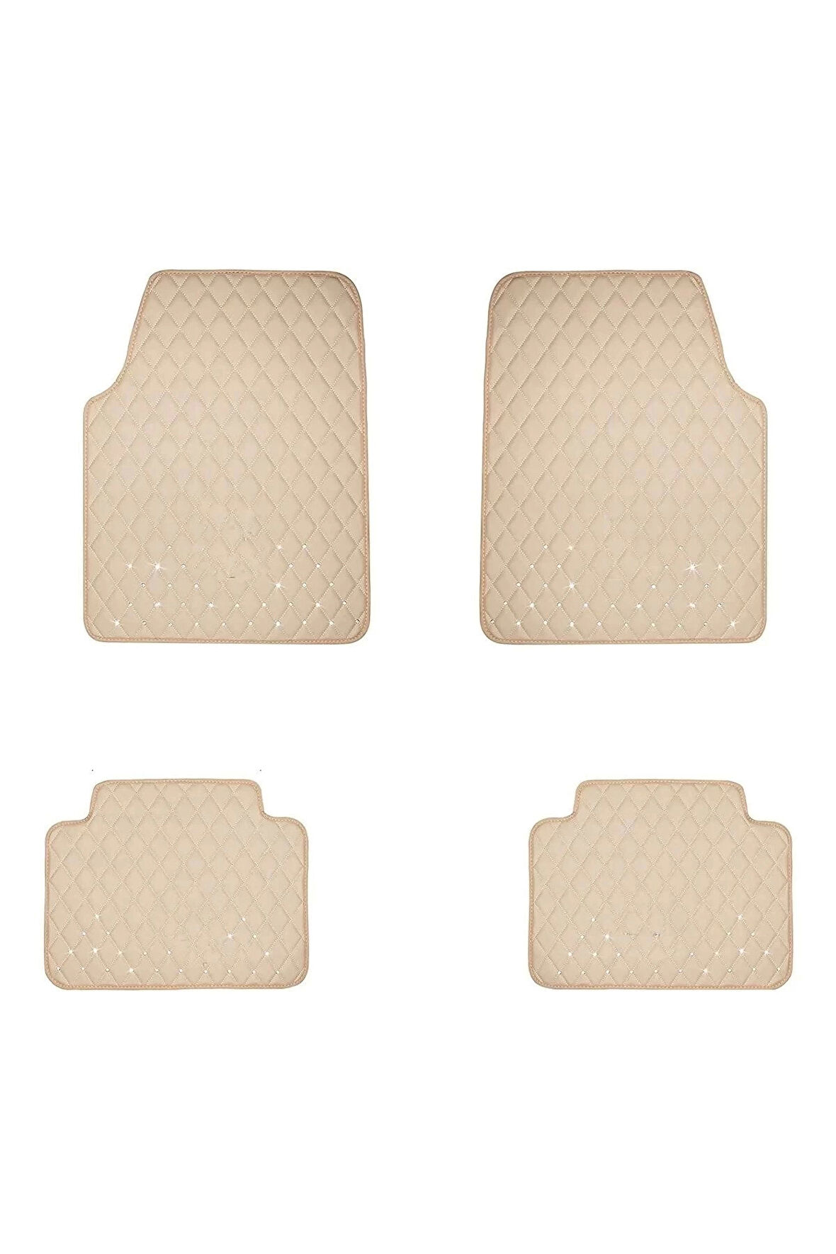 SEAT ALHAMBRA 1995-2010 Uyumlu Bej Dikişli Bej Deri Paspas