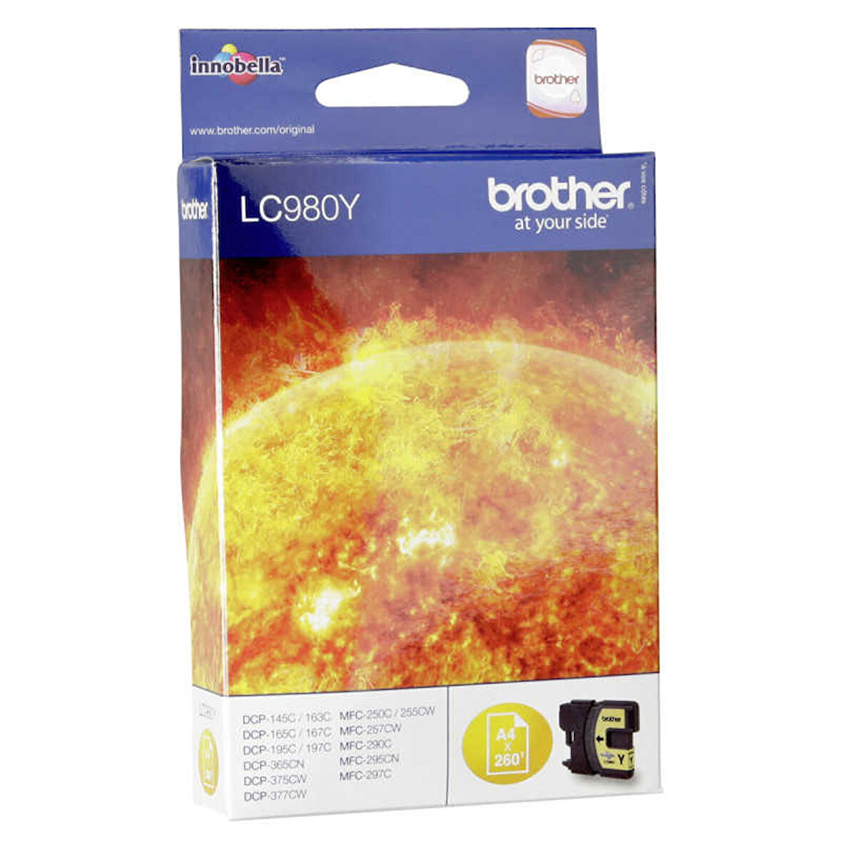 Brother LC38-LC980 Sarı Orijinal Kartuş