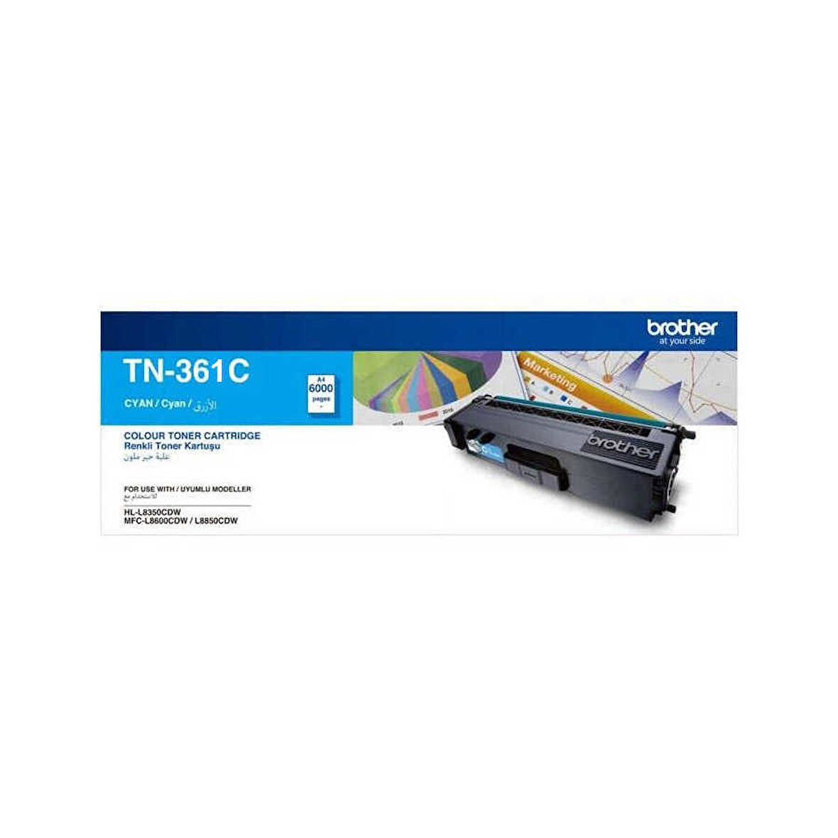 Brother TN-361 Mavi Orijinal Toner