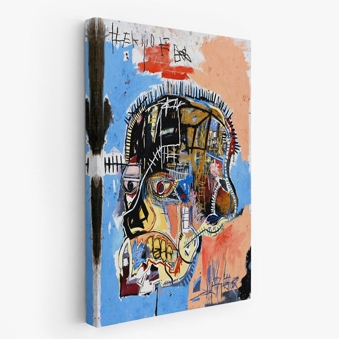 Jean Michel Basquiat,İsimsiz Kafatası 1981 Sergi Tablosu-4978