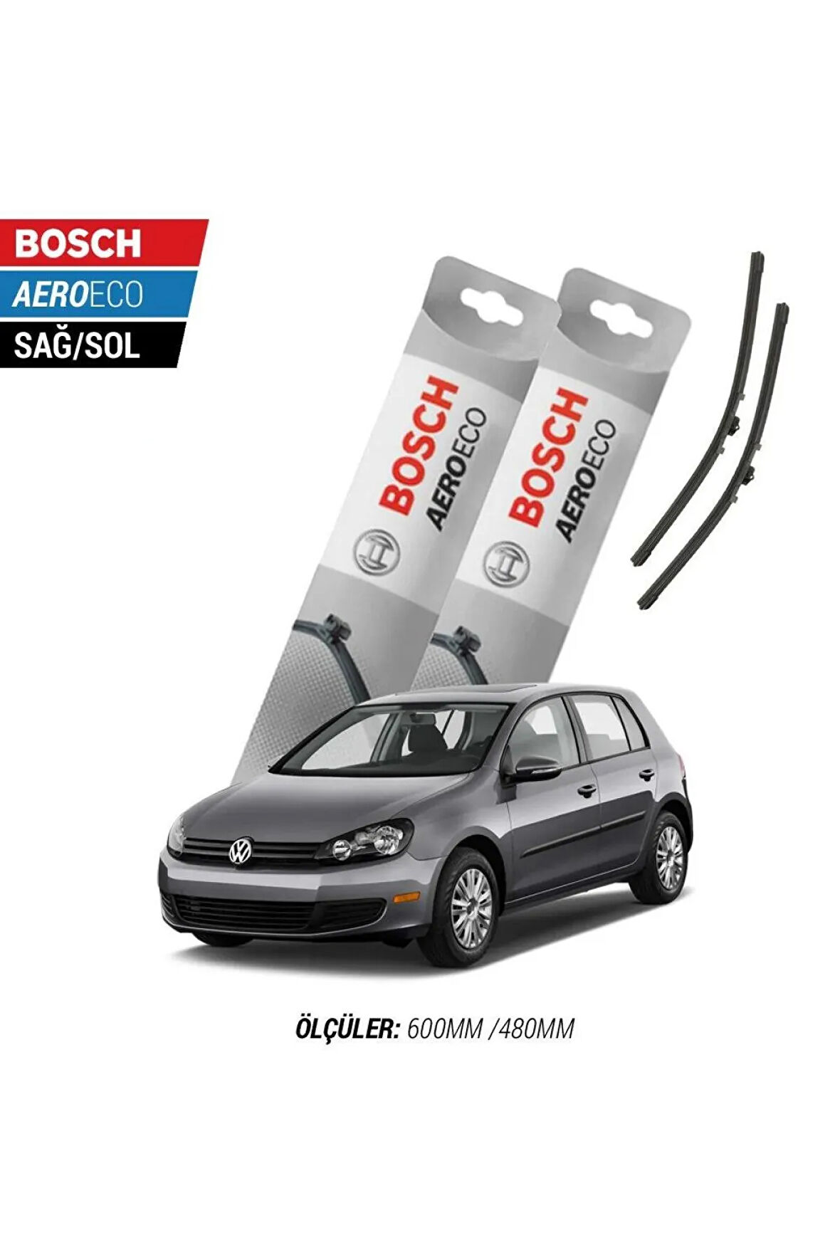 Volkswagen Golf 6 2012 Model Bosch Aeroeco Muz Silecek Takımı