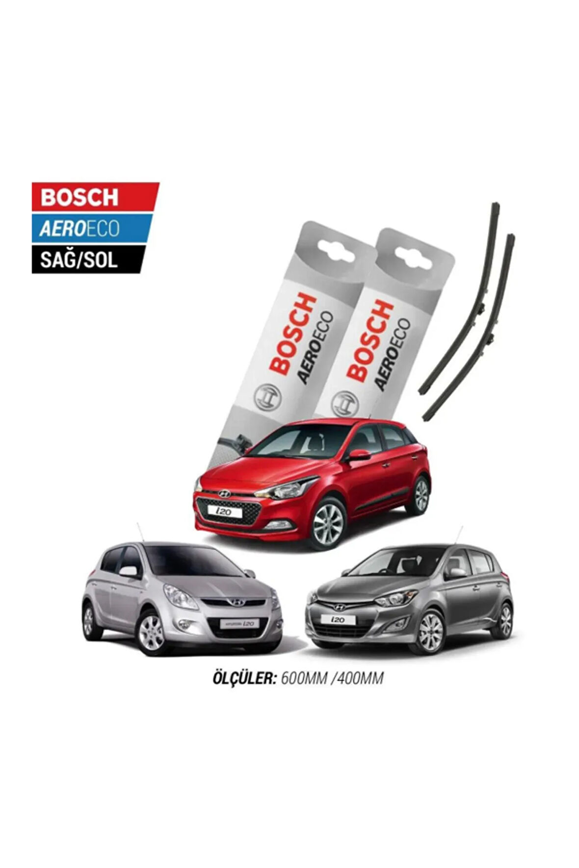 Hyundai İ20 2017 Model Bosch Aeroeco Muz Silecek Takımı