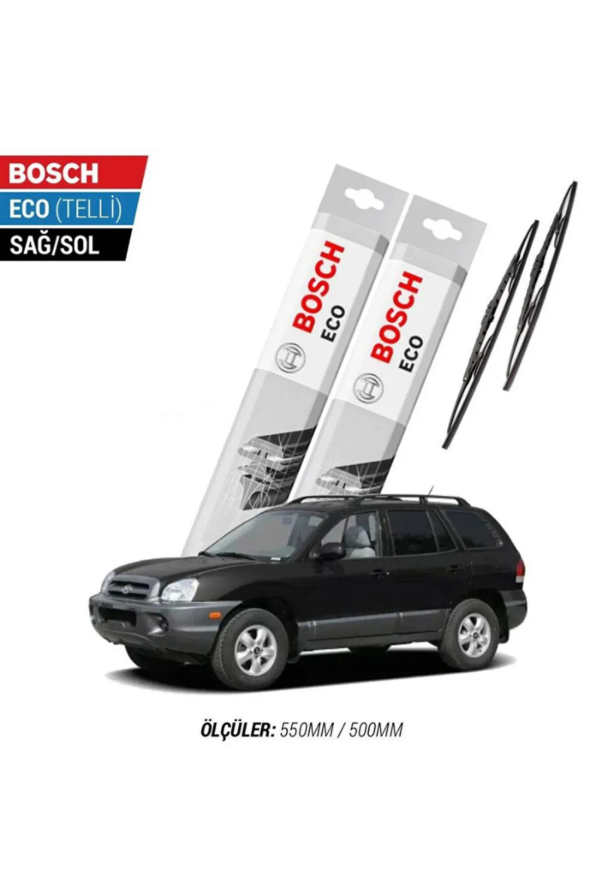 Hyundai Santafe 2004 Model Silecek Takımı Bosch Eco (telli)