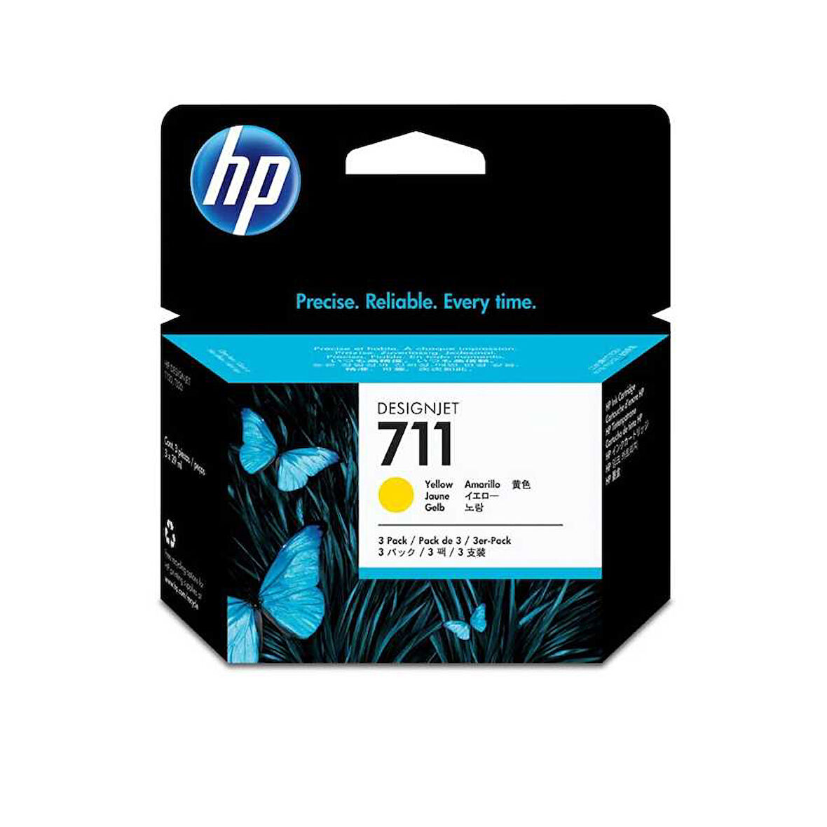 Hp 711-CZ136A Sarı Orijinal Kartuş 3Lü Paket