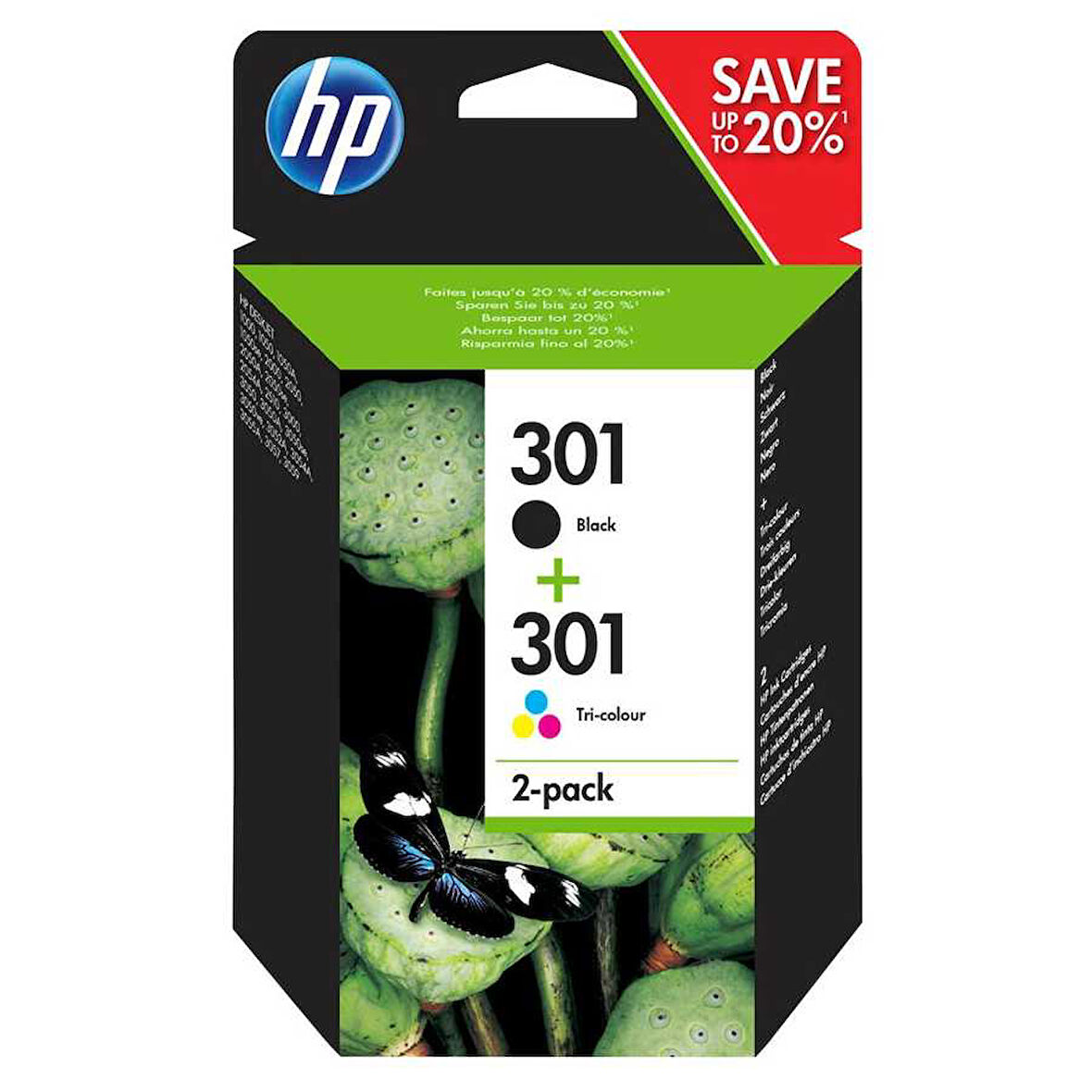 Hp 301-n9j72ae Orijinal Siyah Ve Renkli Kartuş 2li Paket