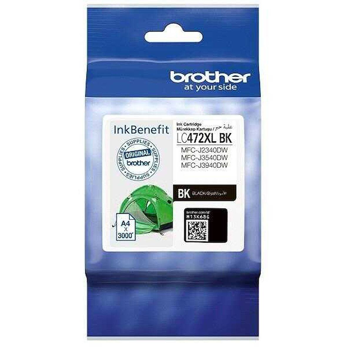 Brother MFC-J2340DW LC472XL Bk Siyah Orijinal  Kartuş  3000 Sayfa