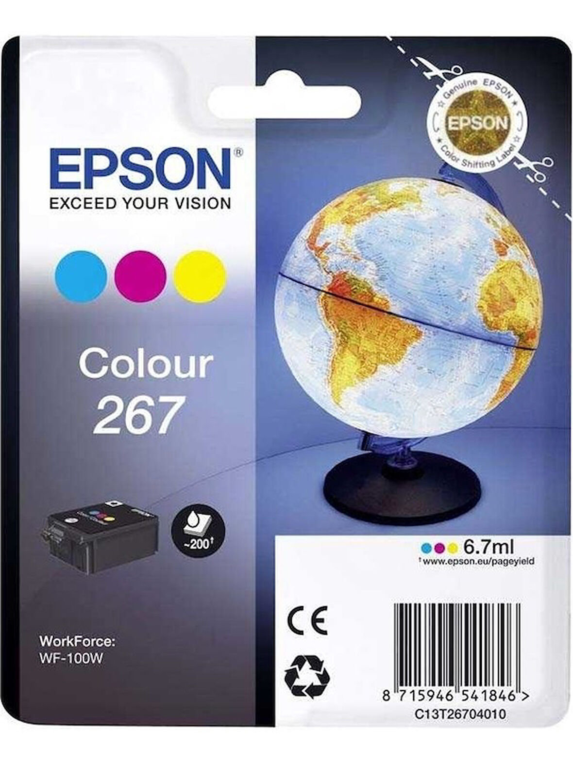 Epson T267-C13T26704010 Renkli Orjinal Kartuş