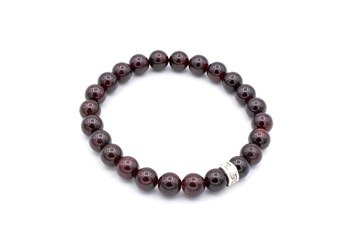 DOĞAL LAL (GRANAT) BİLEKLİK 1.KALİTE DOĞAL TAŞ