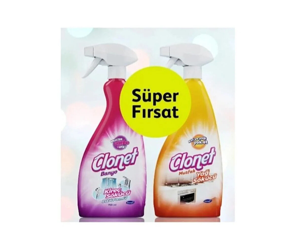 Diversey Clonet Banyo Mutfak Temizleyici 2 x 750 ML