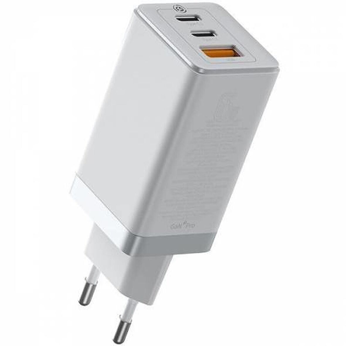 Baseus 65W Apple İpad ve Macbook Pro Şarj Başlığı, 1 USB 2 Type C Girişli Şarj Başlığı