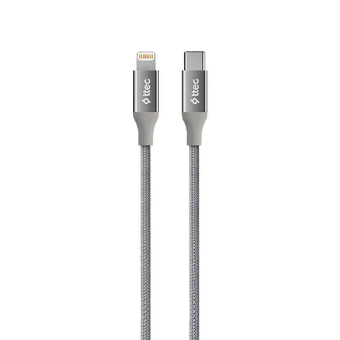 Ttec 20W 1.5 Metre Type C To İphone Lightning Şarj ve Data Kablosu, Örgü Halat Tipi 20W Lightning Kablo
