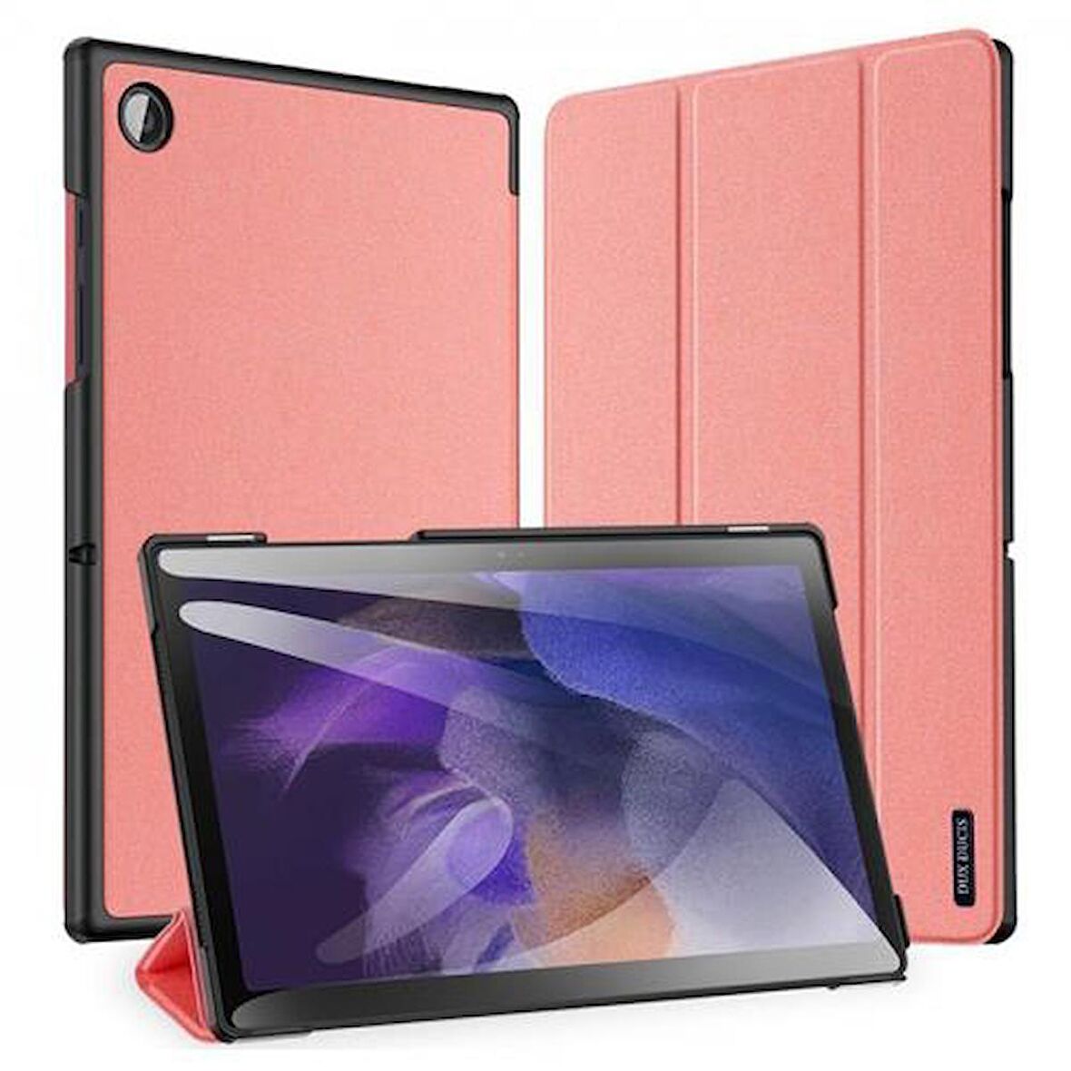 Polham Samsung Galaxy Tab A8 2021 10.5 (X200-X205) Standlı Tablet Kılıfı, Kalem Yerli, Katlanabilir