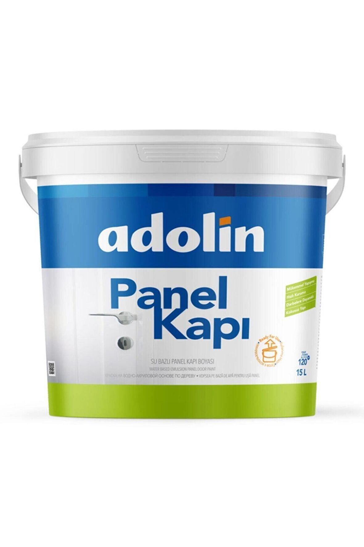 Adolin Su Bazlı Panel Kapı Boyası Beyaz 2.5 Lt