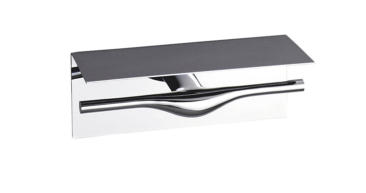 VitrA İstanbul A48016 İkili Tuvalet Kağıtlığı, Etajerli, Krom