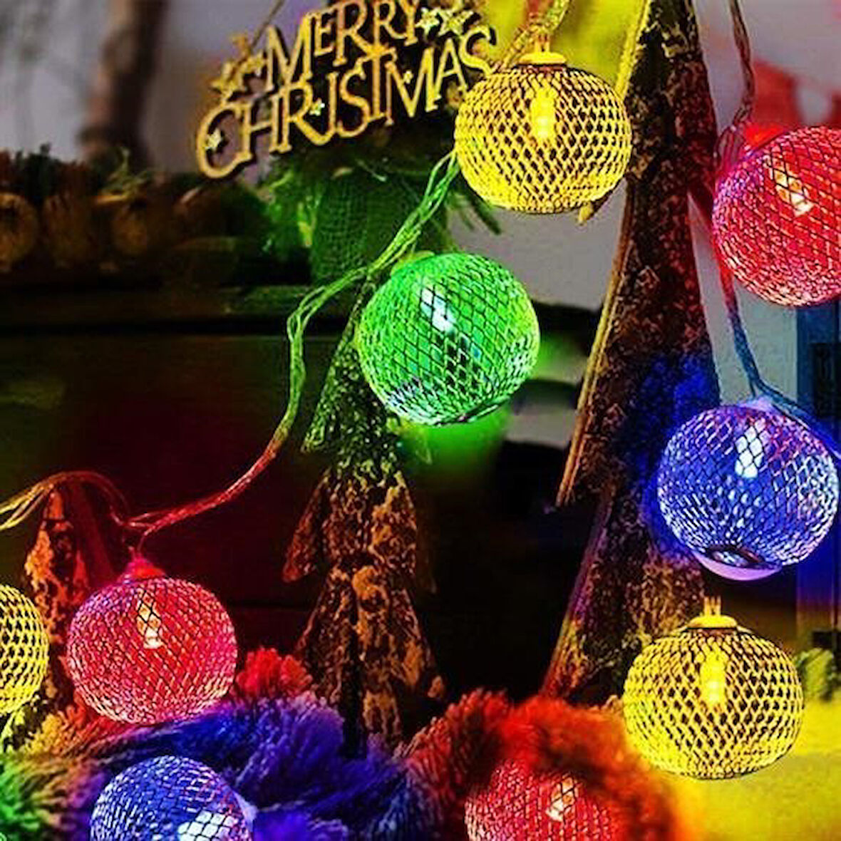 CT-STONES® Parti ve Özel Gün Dekorasyonu Top Led Kandil Şeklinde Aydınlatma