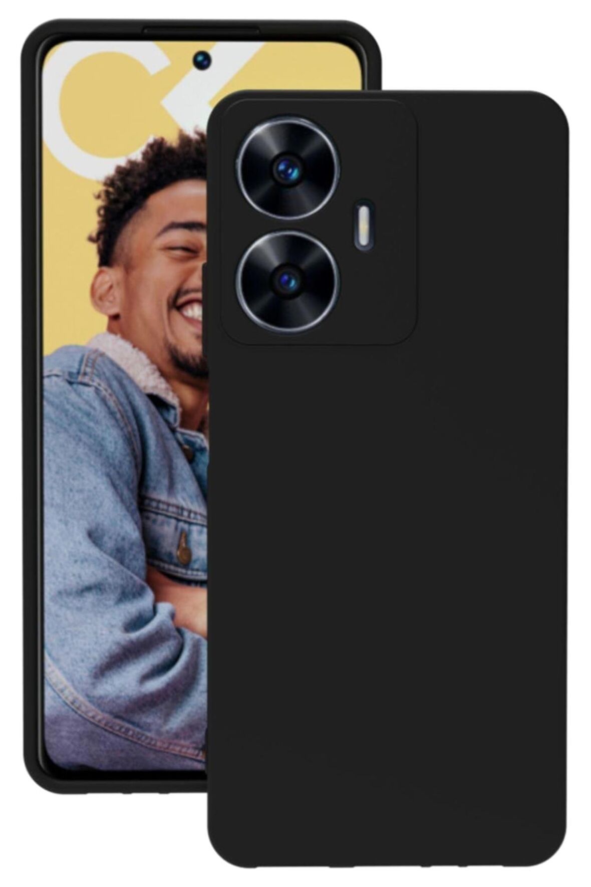 Realme C55 Kamera Korumalı Yumuşak ve Esnek Silikon Kılıf