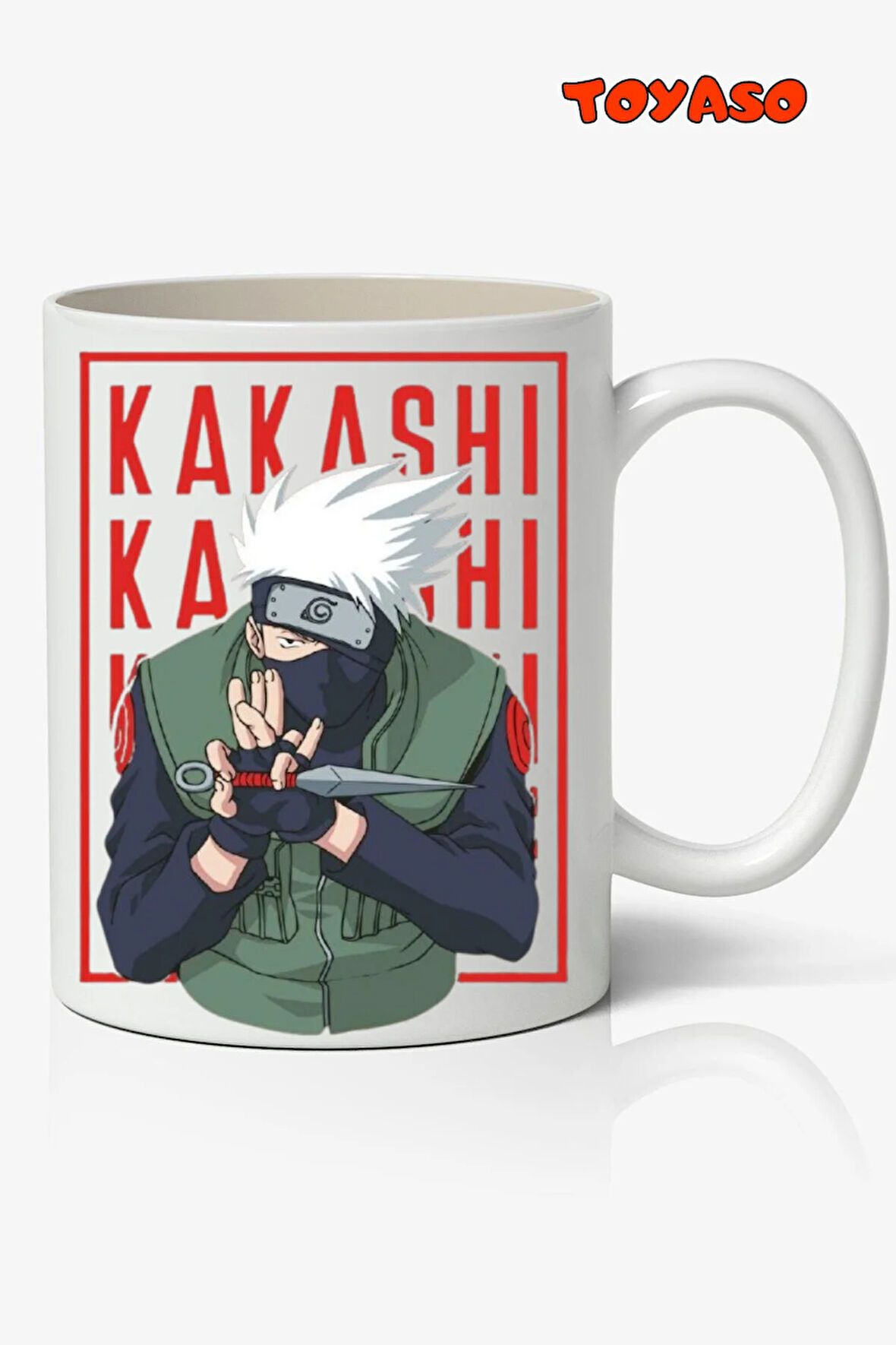 Naruto Kakashi Hatake Anime Temalı Beyaz Kupa Bardak Sevgiliye Arkadaşa Hediye