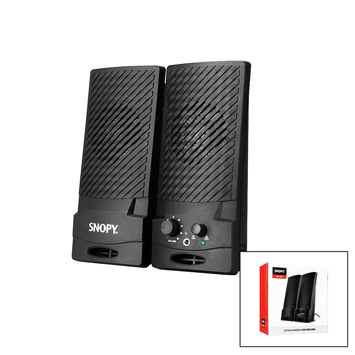 SNOPY SN-510 USB 2.0 MULTİMEDYA 1+1 HOPARLÖR SPEAKER SET 4W (4987)