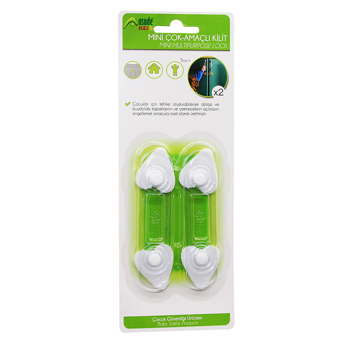 2 PARÇA  MİNİ ÇOK AMAÇLI KİLİT Ç.EMNİYET (4987)