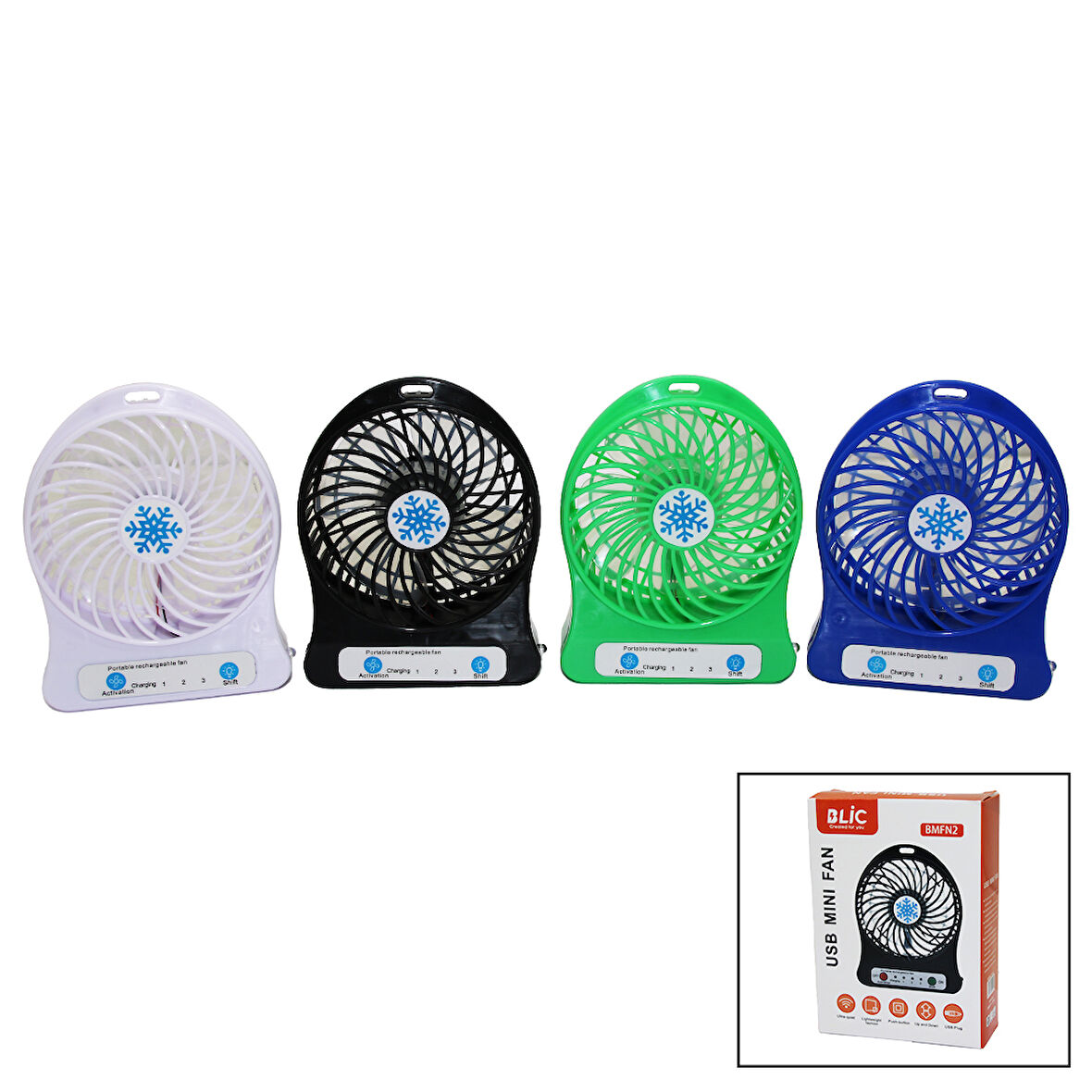 MİNİ FAN USB ŞARJLI MASA ÜSTÜ MİNİ VANTİLATÖR (4987)