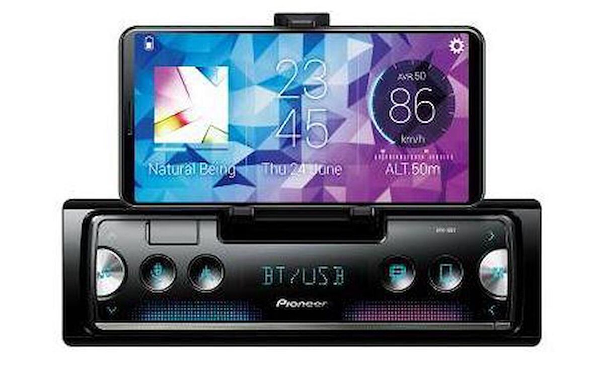 Pioneer SPH-10BT Android ve Ios Uyumlu 4x50 Watt Bluetooth+Mp3+Wma+Wav+Flac Oynatma Aux+Usb’Li Oto Teyp