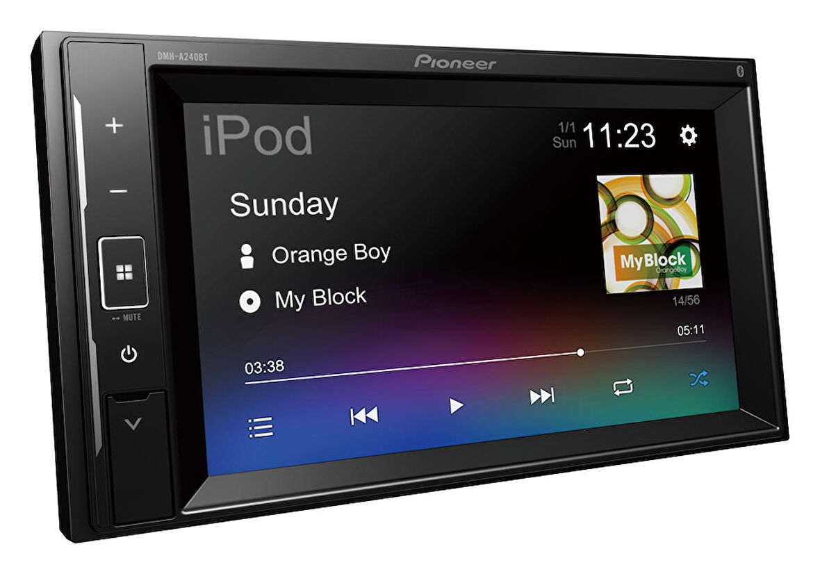 Pioneer DMH-A240 BT 6.2" Ekran+Bluetooth+USB+GPS Double Din Teyp