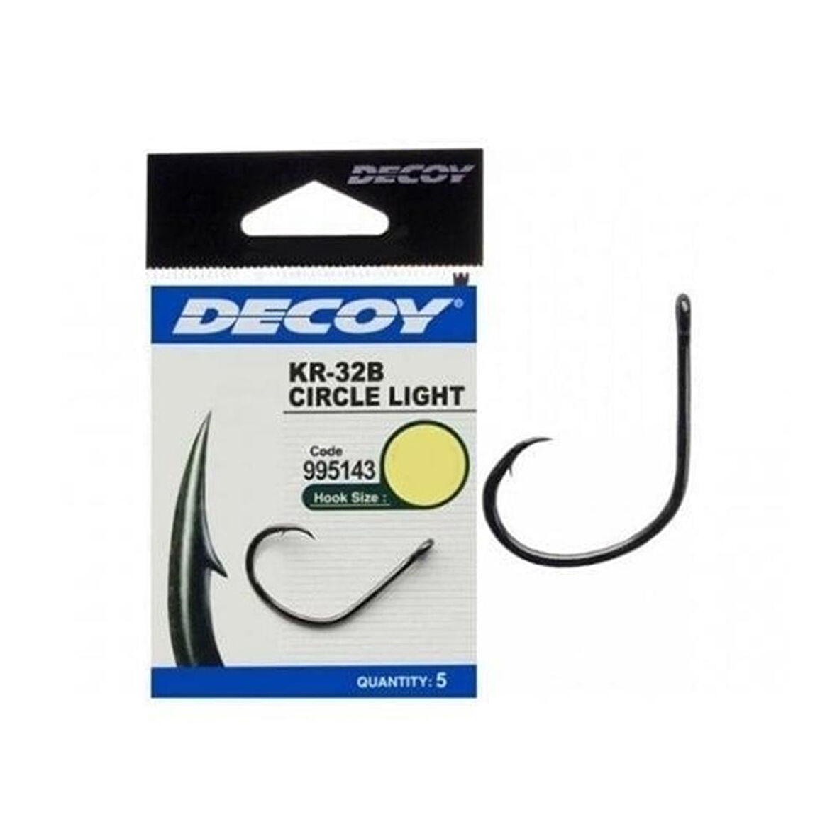 Decoy KR-32B Circle Light Olta İğnesi Black Nickel-NO:1/0