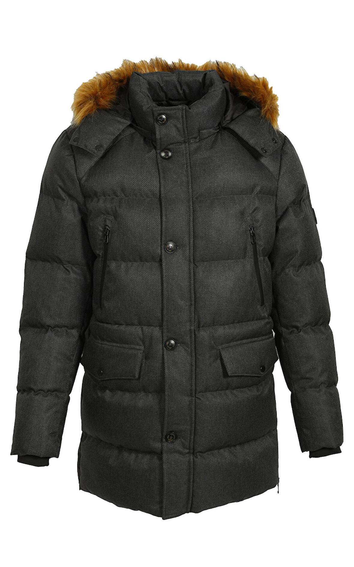 Erkek Mont Kapüşon'lu Termo Dolumlu Su ve Rüzgar İtici Slim Fit Mont NCS JEANS 4991