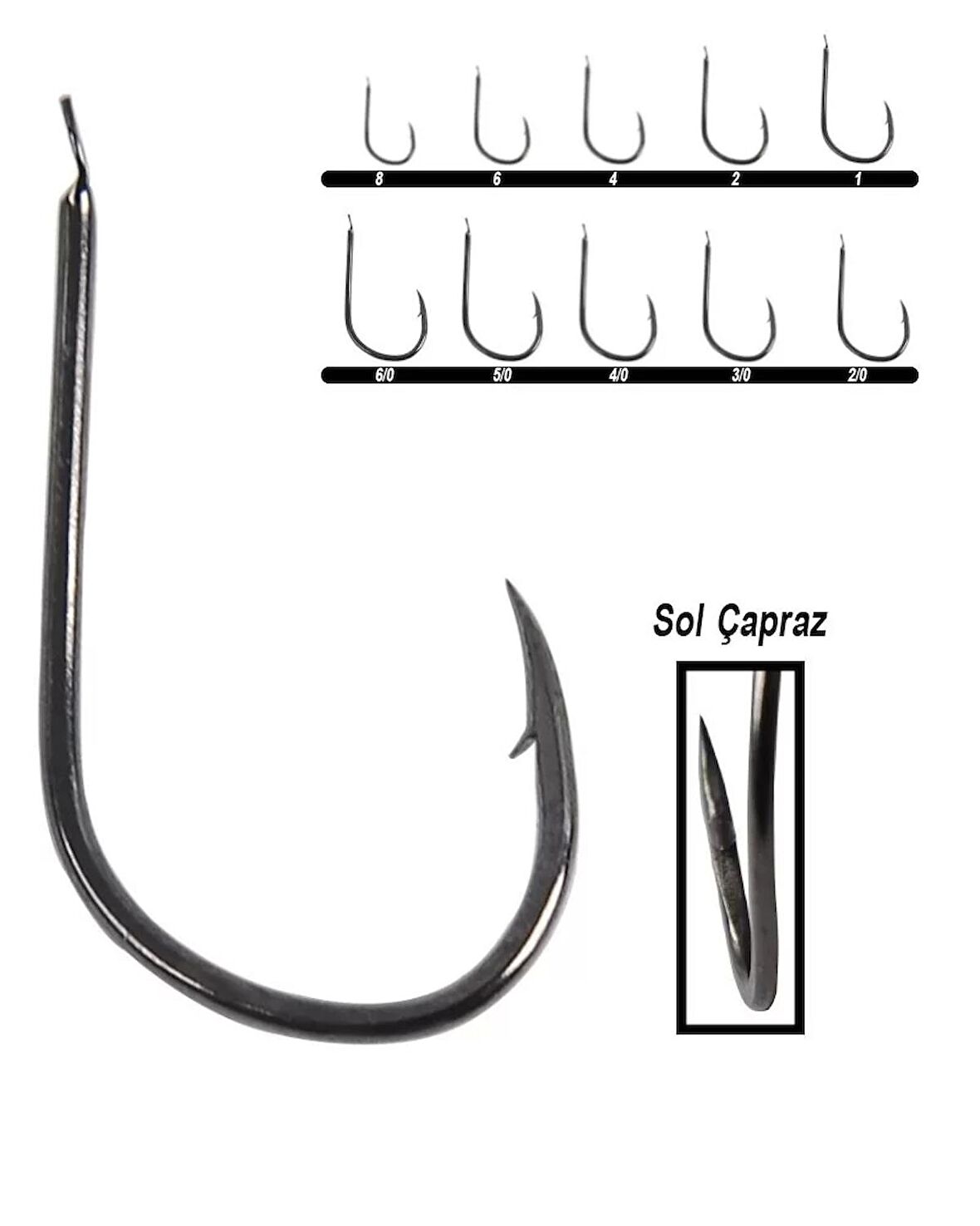 Hayabusa HFKS 130 Kısa Pala Dövme Çupra İğnesi 15'li Paket Black Nikel 3/0