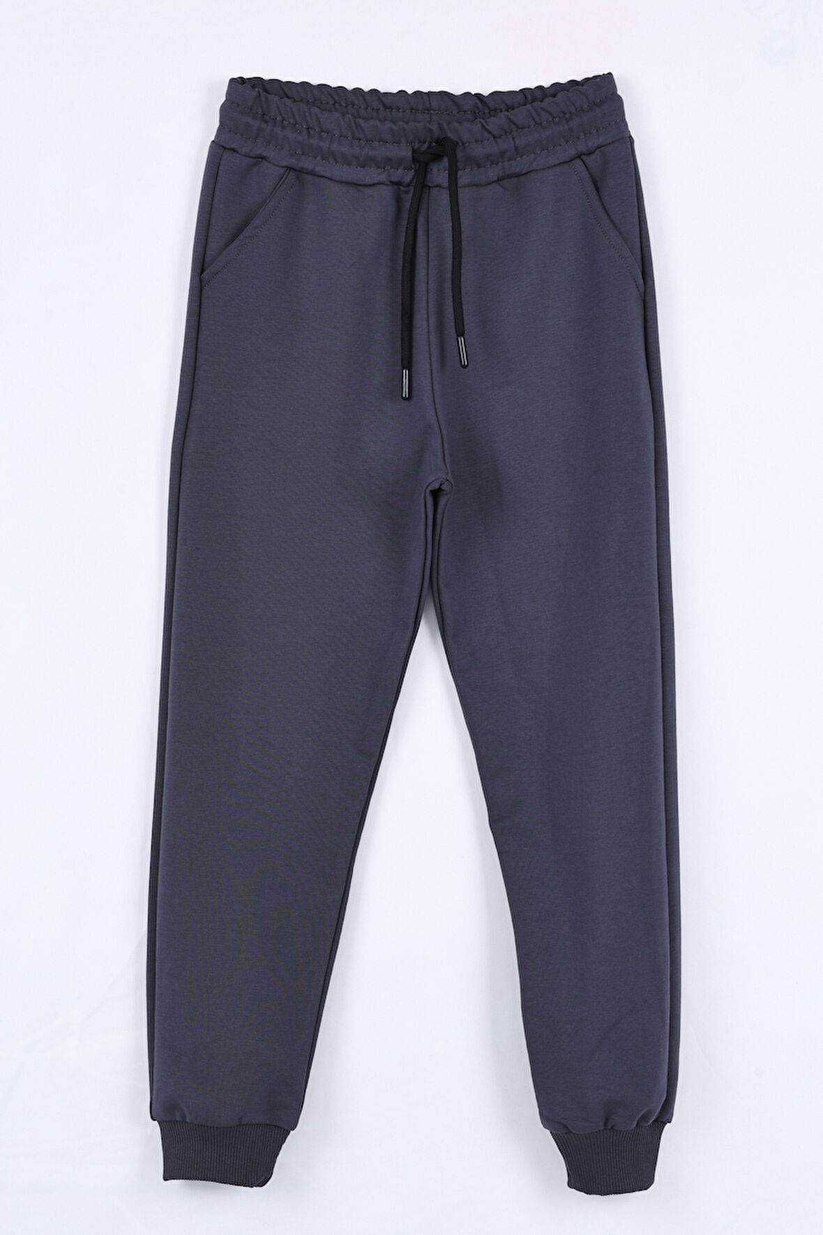Erkek Çocuk Füme Beli Lastikli 7-13 Yaş Jogger Eşofman Alt - 65134-4