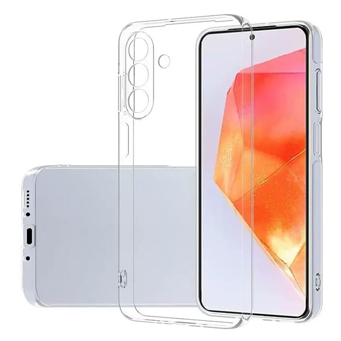 Galaxy A17 Kılıf Şeffaf Premium Arka Kapak (Lüx Seri - Darbe Korumalı+Esnek ve Şık Lüx Koruma)