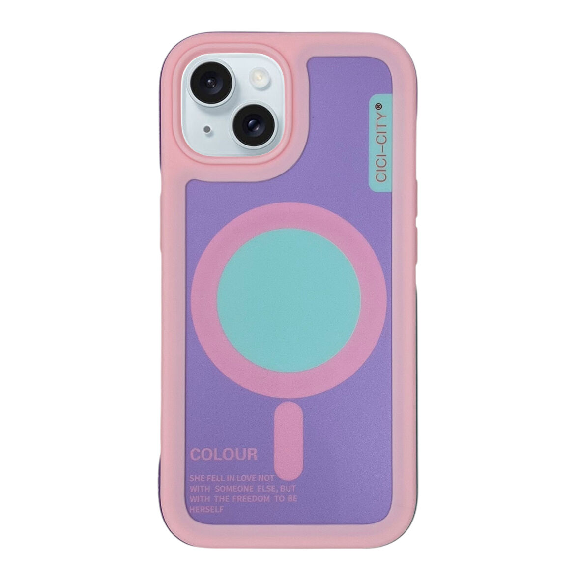 iPhone 13/14 Pembe Magsafe Uyumlu Premium Silikon Arka Kılıf Güçlendirilmiş Köşe+Kamera-Shockproof