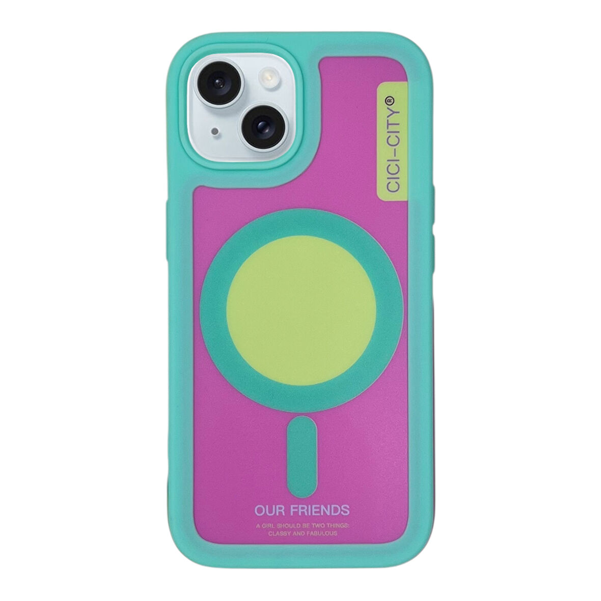 iPhone 13/14 Yeşil Magsafe Uyumlu Premium Silikon Arka Kılıf Güçlendirilmiş Köşe+Kamera-Shockproof