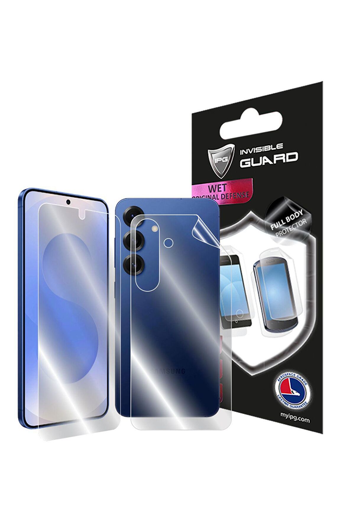 Samsung Galaxy S25 için IPG Hydrogel Tam Kaplama (Ekran ve Arka Koruma)