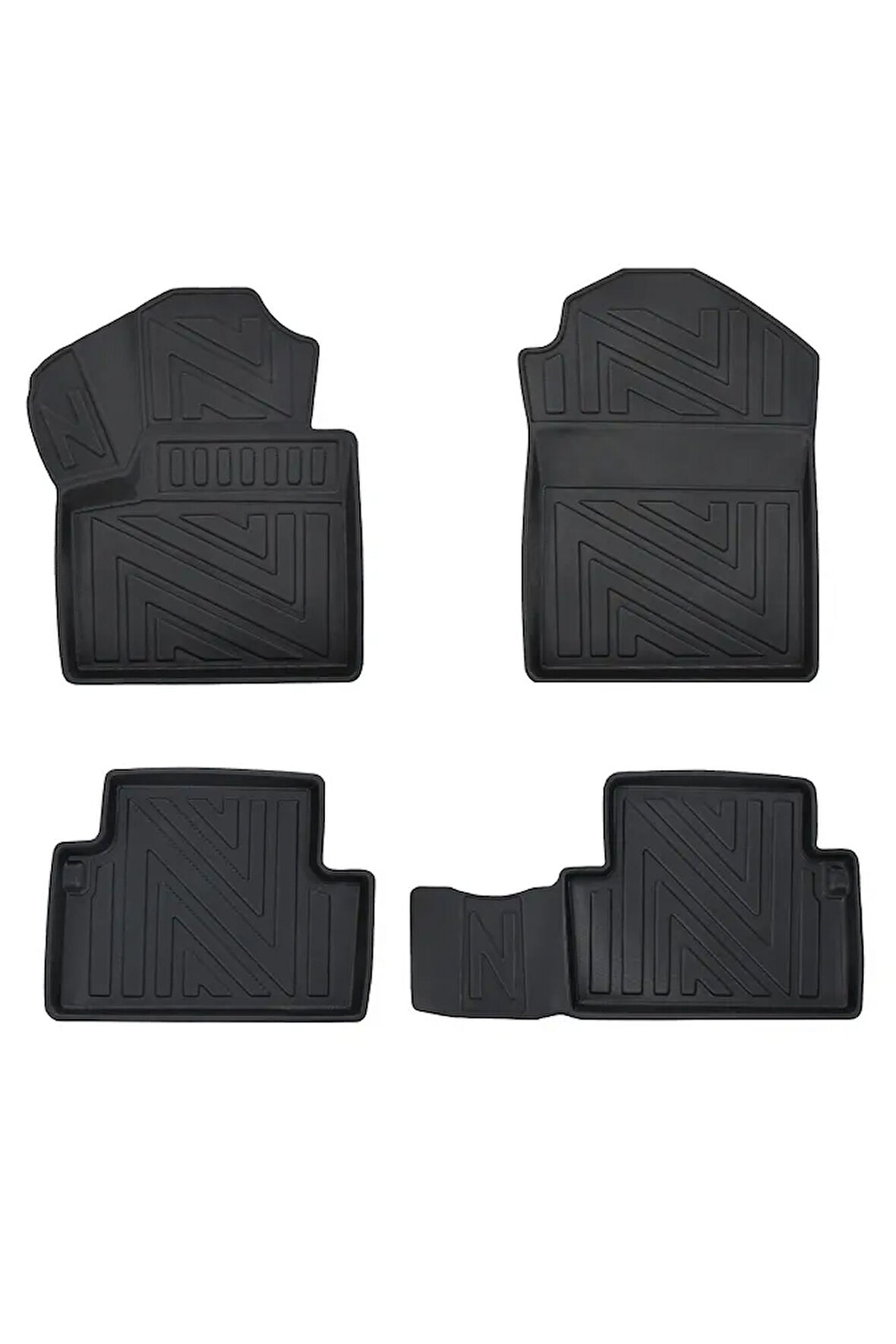 Ford Connect 2013-2022 ile Uyumlu Carbon Desenli Ultra Premium Havuzlu Oto Paspas