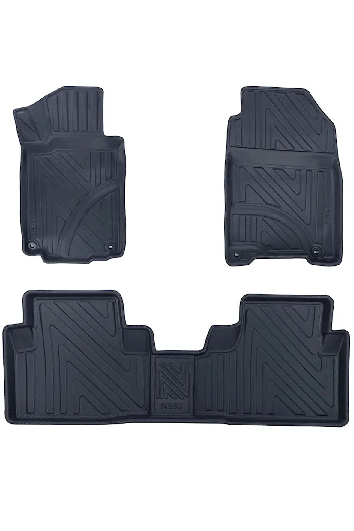 Honda Cr-V 2011-2017 ile Uyumlu Carbon Desenli Ultra Premium Havuzlu Oto Paspas