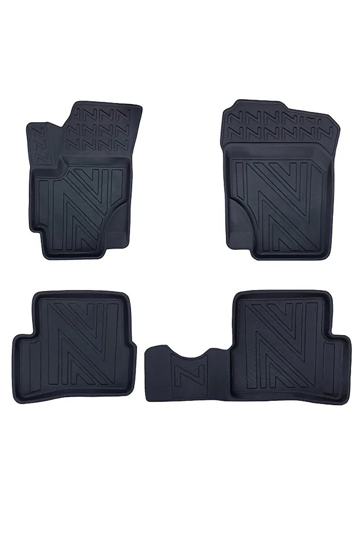 Kia Rio Sedan 2005-2011 ile Uyumlu Carbon Desenli Ultra Premium Havuzlu Oto Paspas