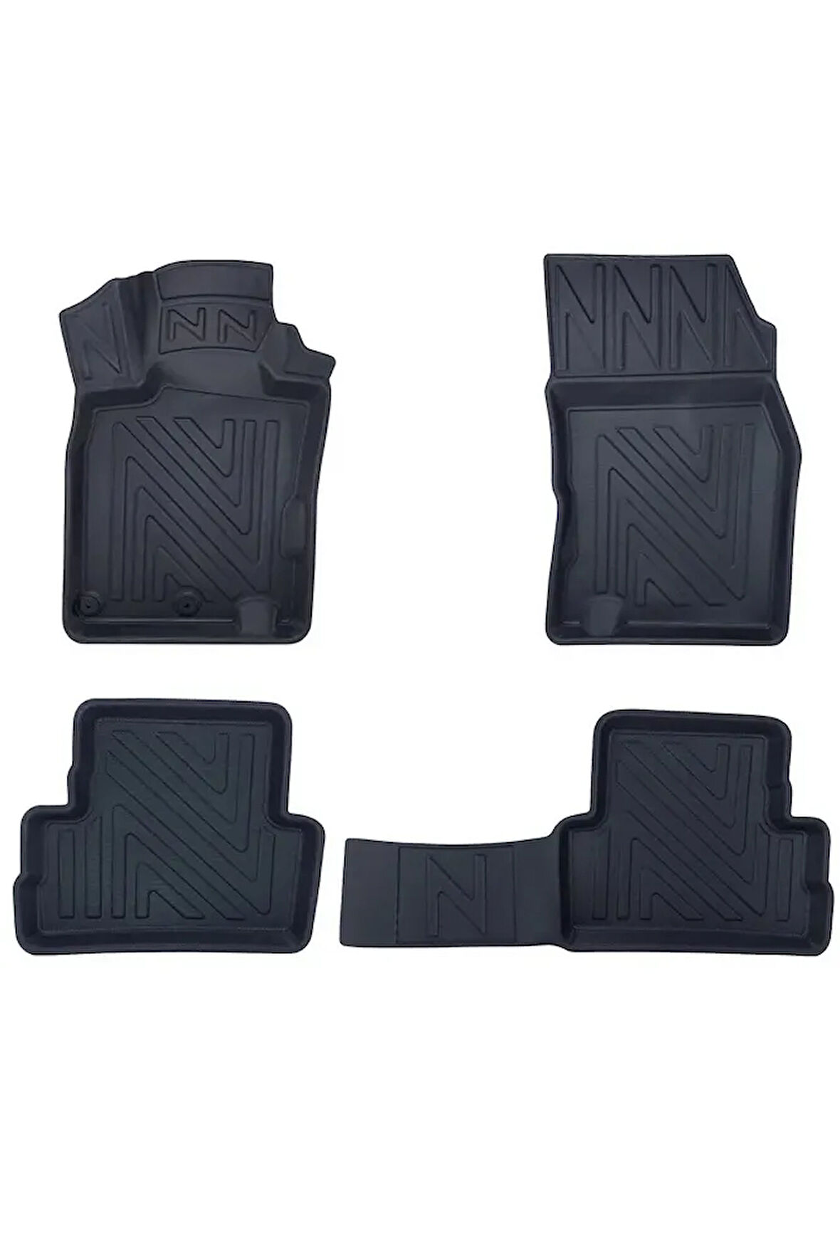 Nissan Qashqai 2013-2021 ile Uyumlu Carbon Desenli Ultra Premium Havuzlu Oto Paspas
